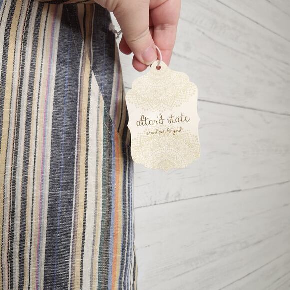 Altar'd State NWT Size Large Striped Multi-Colored Mini Skirt - Picture 6 of 11